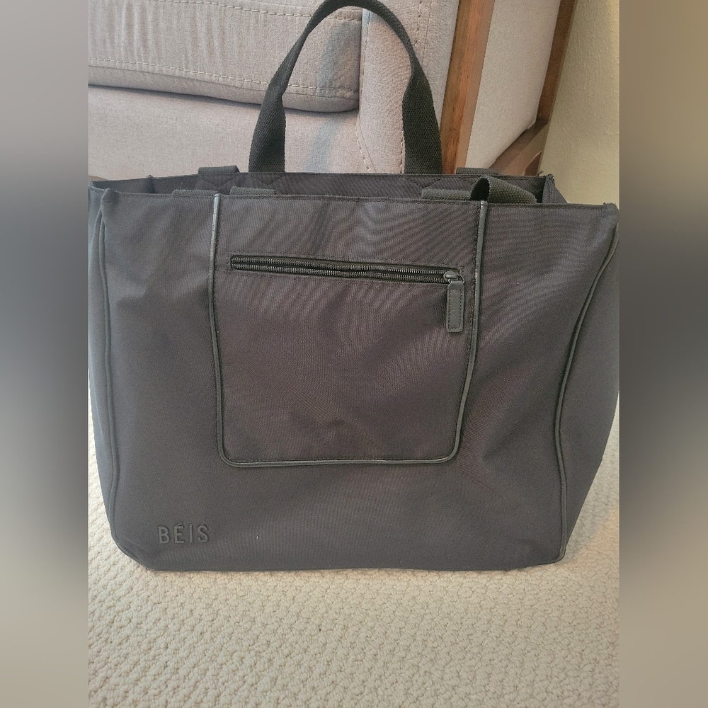 BEIS Black East to West Tote Bag